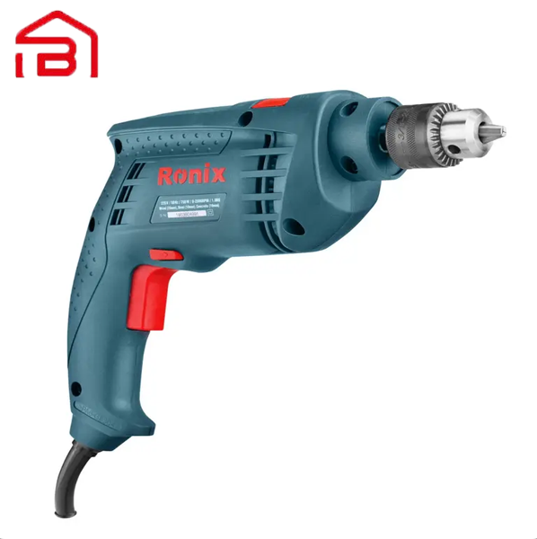 دریل 10 میلی متری چکشی سه نظام آچاری 750وات رونیکس مدل 2120