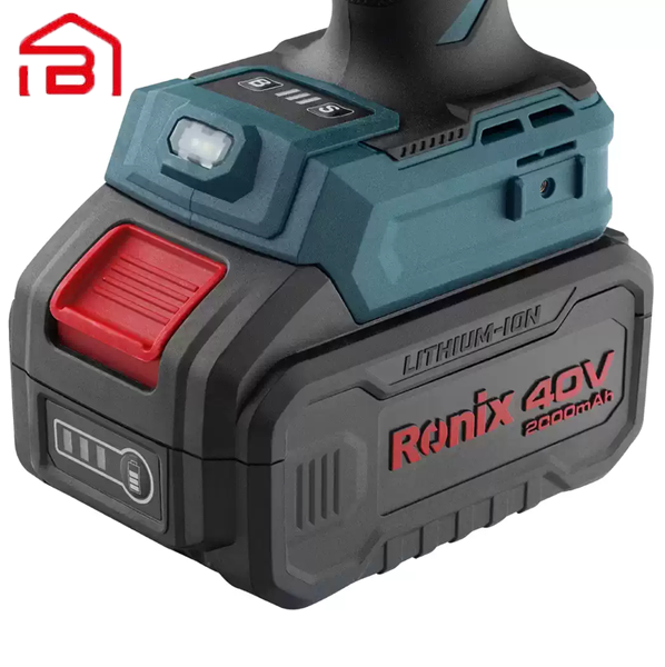 کیت بکس شارژی براشلس 3/4 اینچ 40 ولت رونیکس مدل 8927