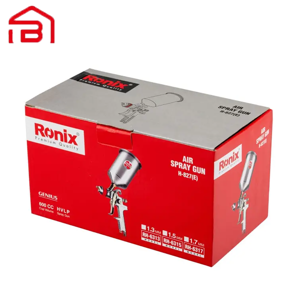 پیستوله بادی حرفه ای H827 نازل 1.5رونیکس مدل RH-6315