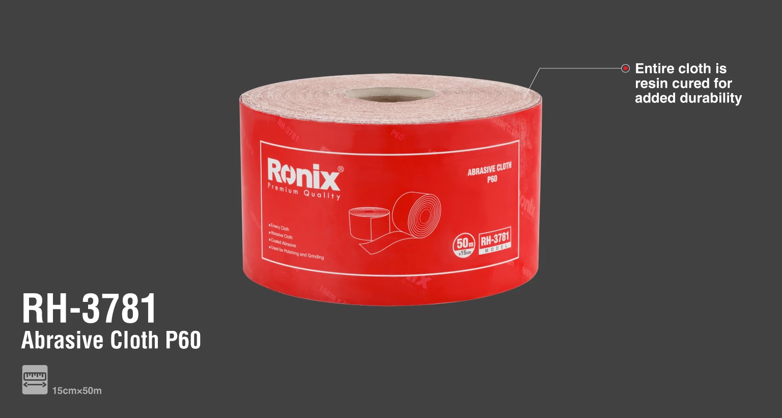 سنباده رول رونیکس مدلRH-3781