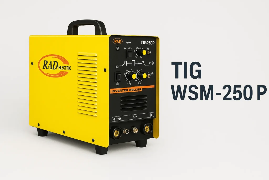 دستگاه آرگون پالس دار تکفاز DC مدل TIG WSM-250 P برند راد الکتریک