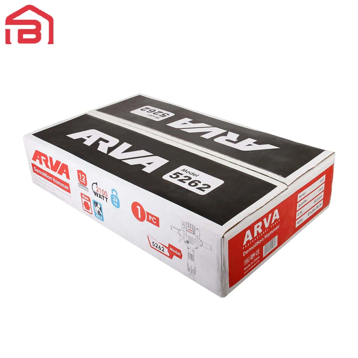 چکش تخريب 6 گوش 26 کيلويی 2100 وات 5262 آروا