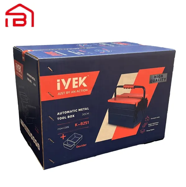 جعبه ابزار فلزی 303 اتوماتیک ایوک مدل K8251