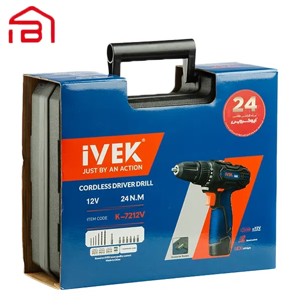 دریل پیچ گوشتی شارژی مدل K7212v