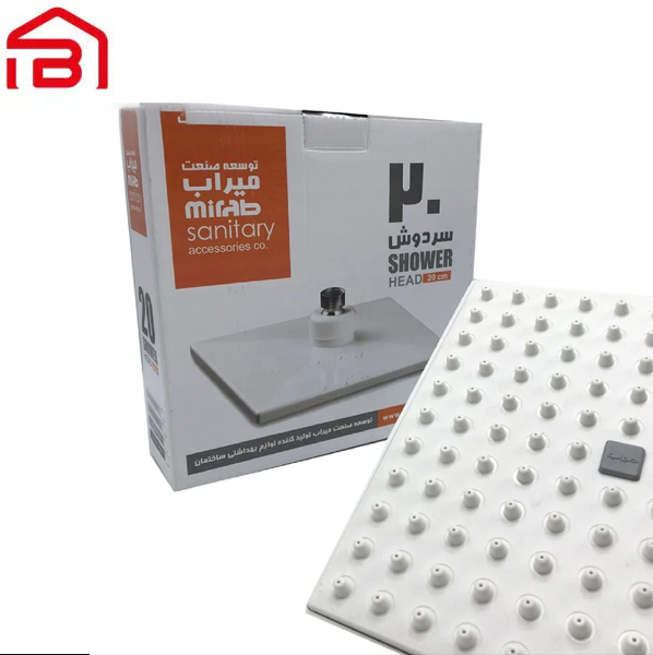 سردوش کروم 20 ساده میراب