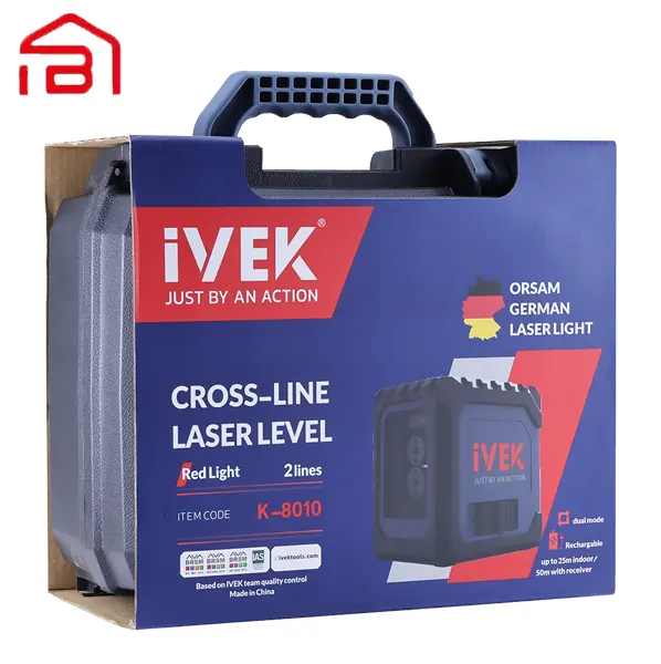 کیت تراز لیزری دوخط قرمز دوحالته مدل K8010